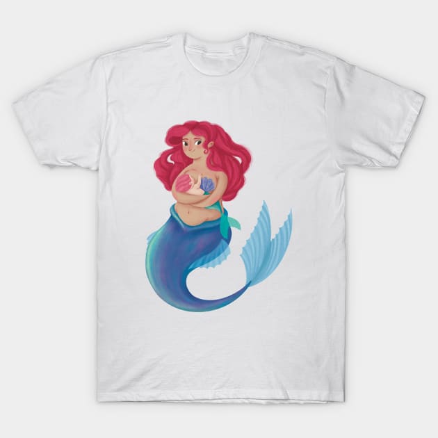 Mermaid Mama T-Shirt by Emma Wiklund Art